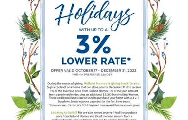 Holiday Incentive