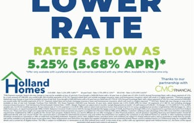 Special Financing Rate Available With CMG Mortgage